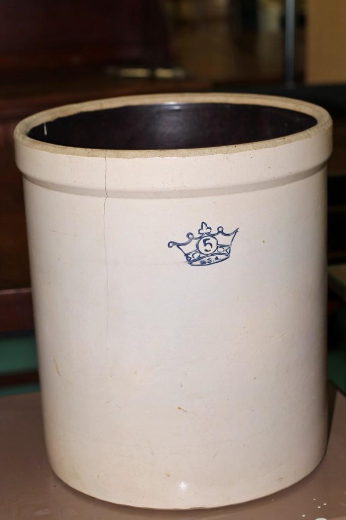 5 Gallon Stoneware Crock, H... image