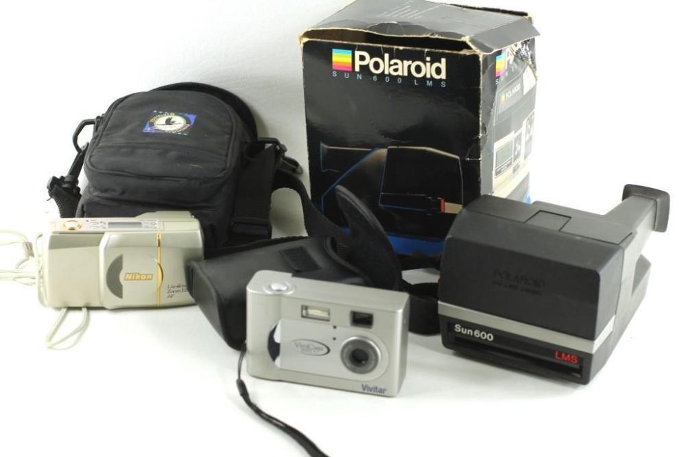 3 Cameras, Polaroid Sun 600... image