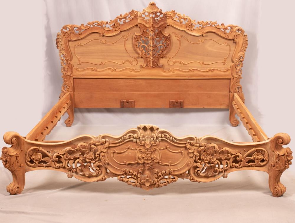UNFINISHED HAND CARVED MAHO... image