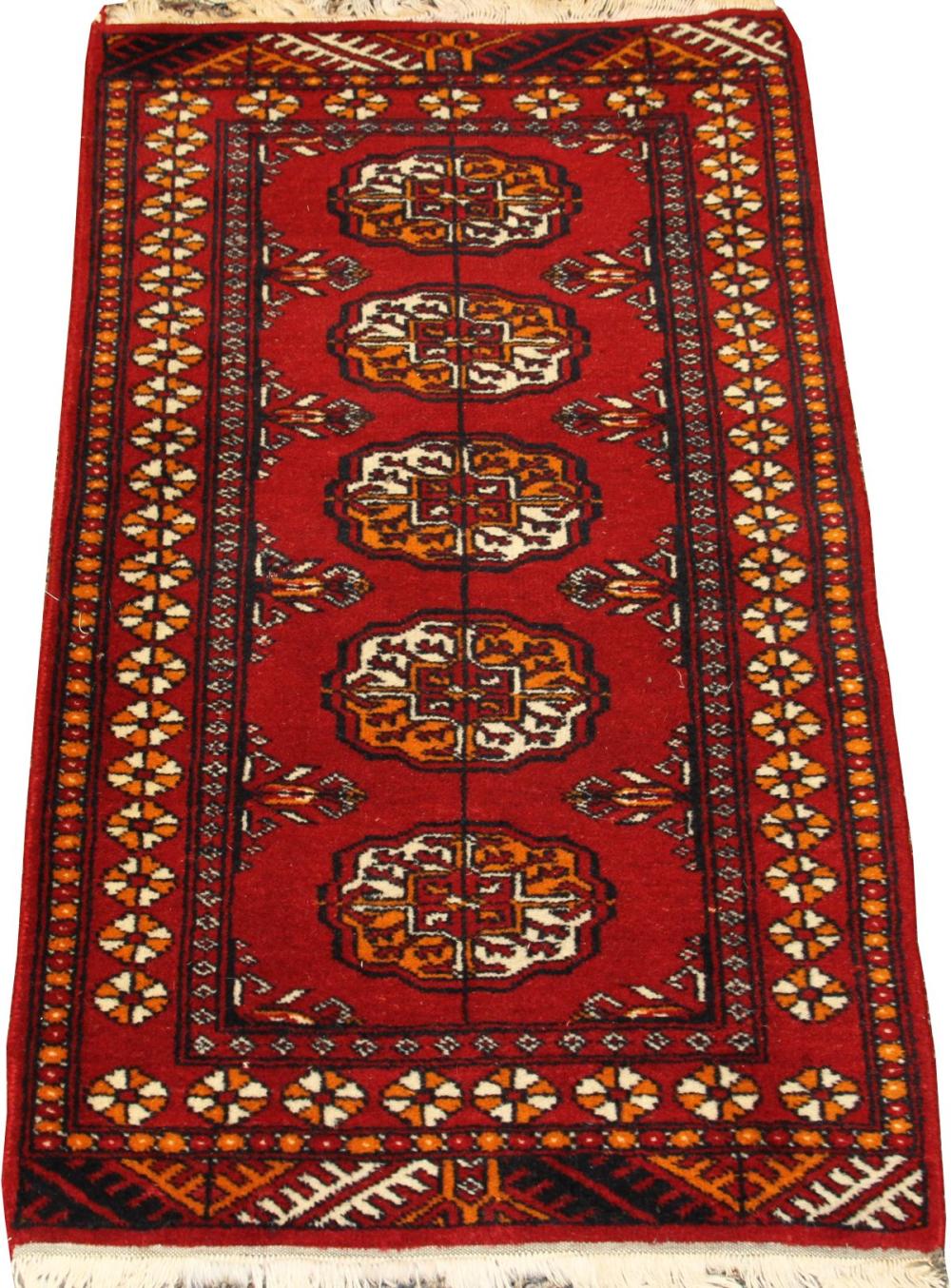 BOKHARA WOOL RUG, W 2', L 3... image