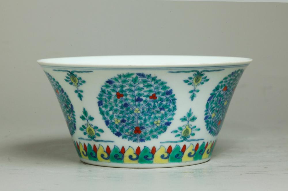Chinese Underglaze Blue & Doucai Porcelain Bowl
