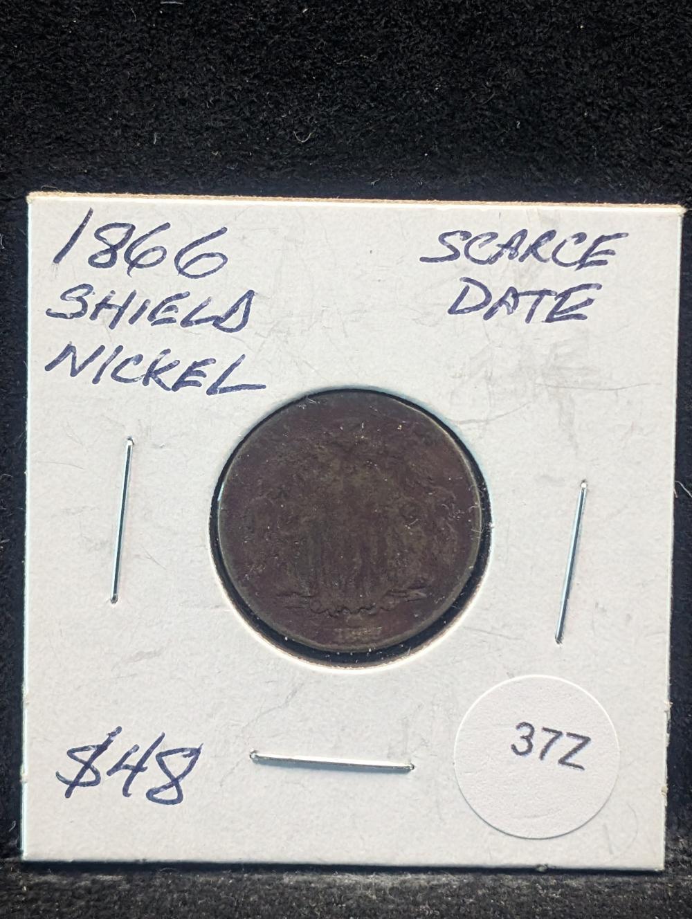 1866 Shield Nickel - Scarce... image
