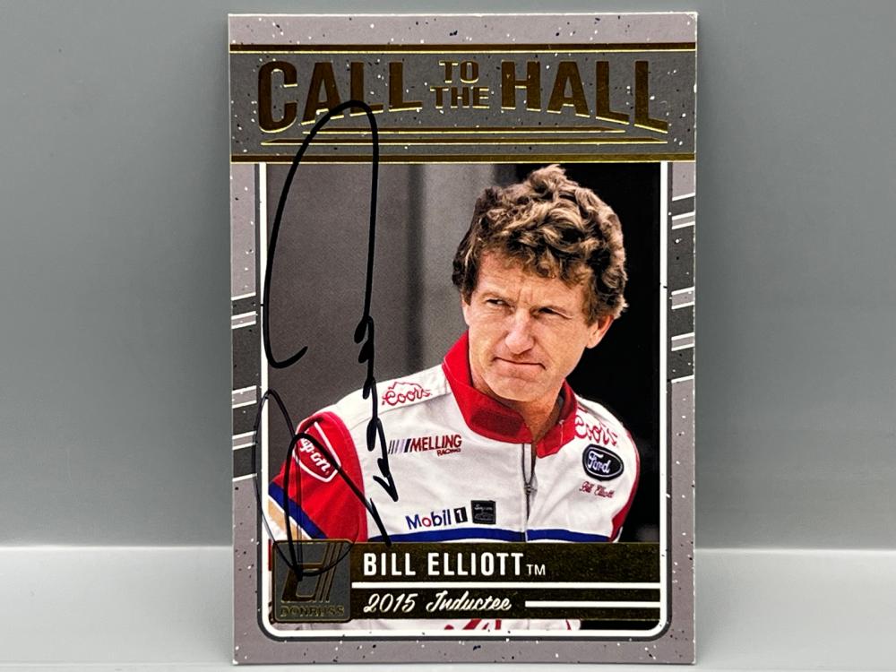 2017 Panini Donruss Racing Bill Elliott Call To The Hall In Person Autograph #CALL-6 - No COA