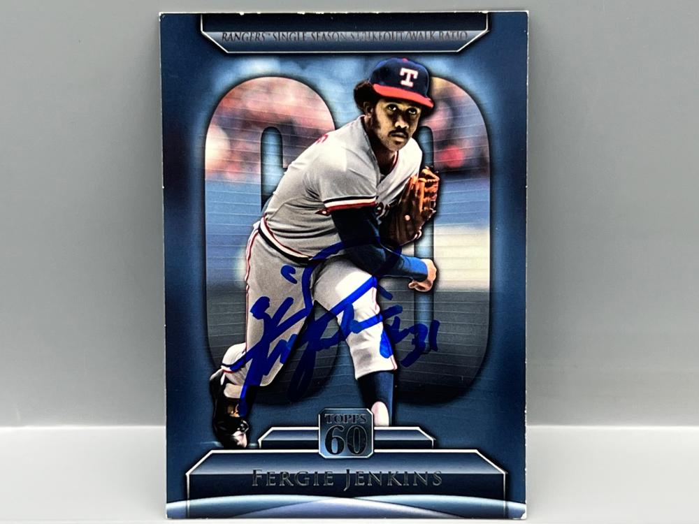 2011 Topps Fergie Jenkins In Person Autograph #T60-117 - MLB Authentic COA