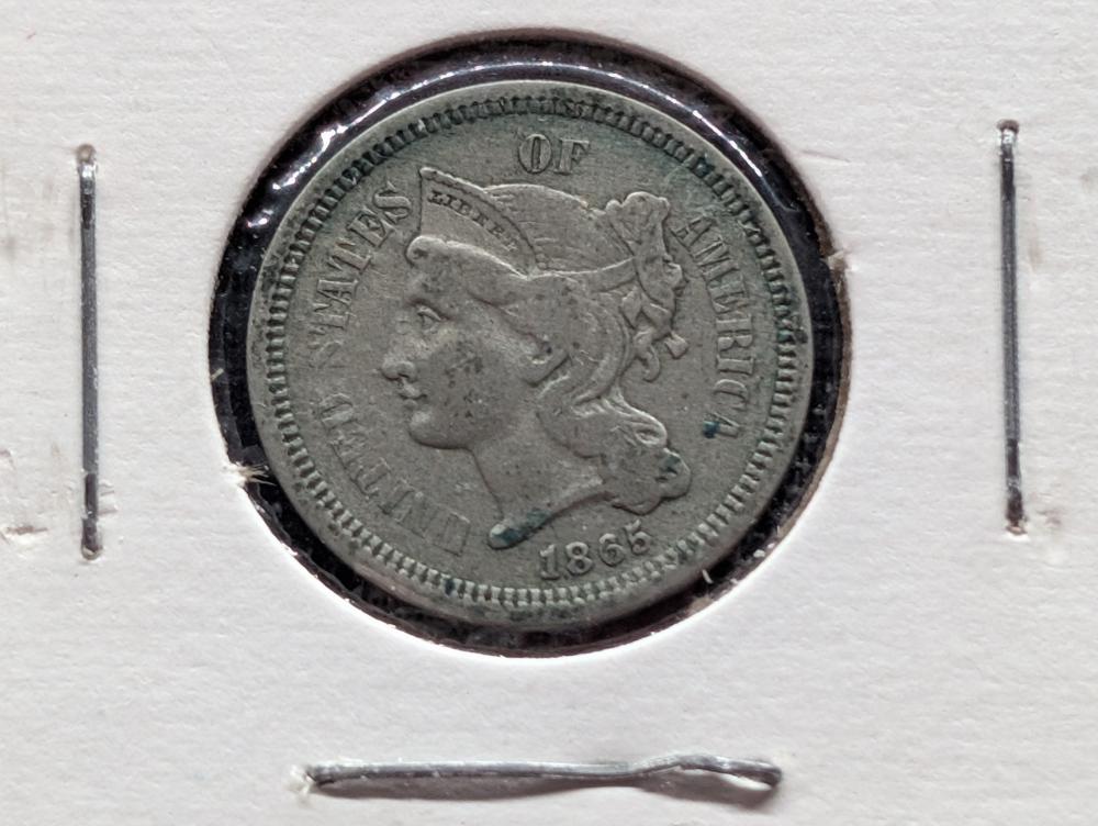 1865 Three Cent Nickel