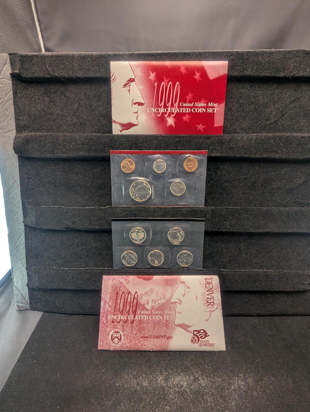 1999-D U.S. Mint Uncirculated Coin Set In OGP - "D" Set Only