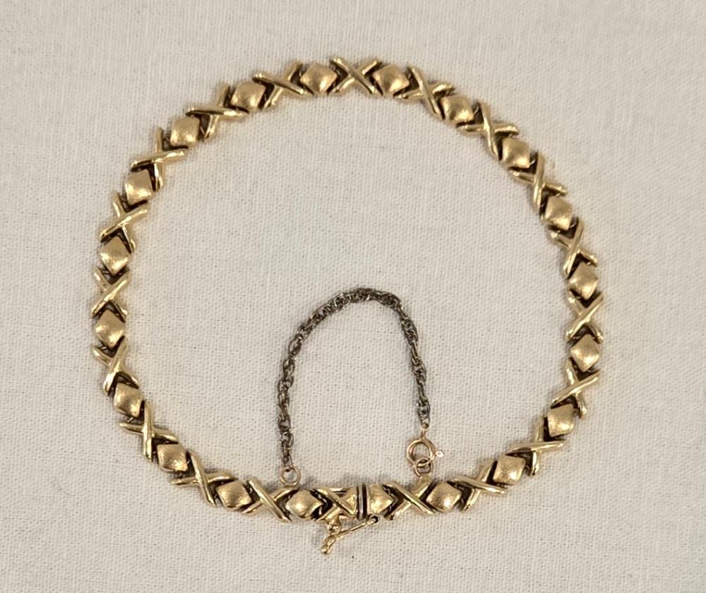 Gold Bracelet marked 14k - ... image
