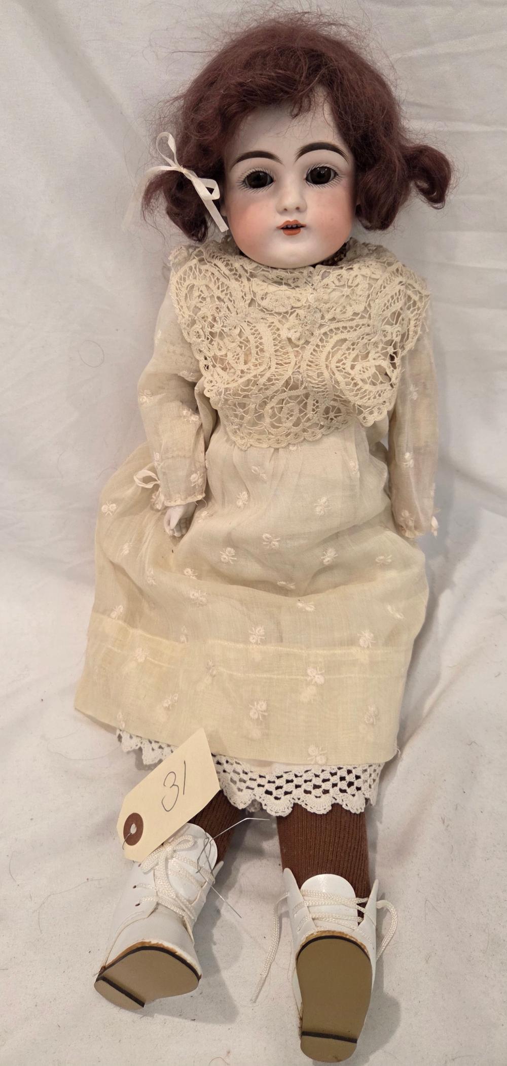 20" Bisque Head Dep 8 154 Kid Skin Body