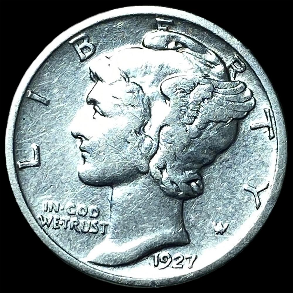 1927-D Silver Mercury Dime CHOICE AU