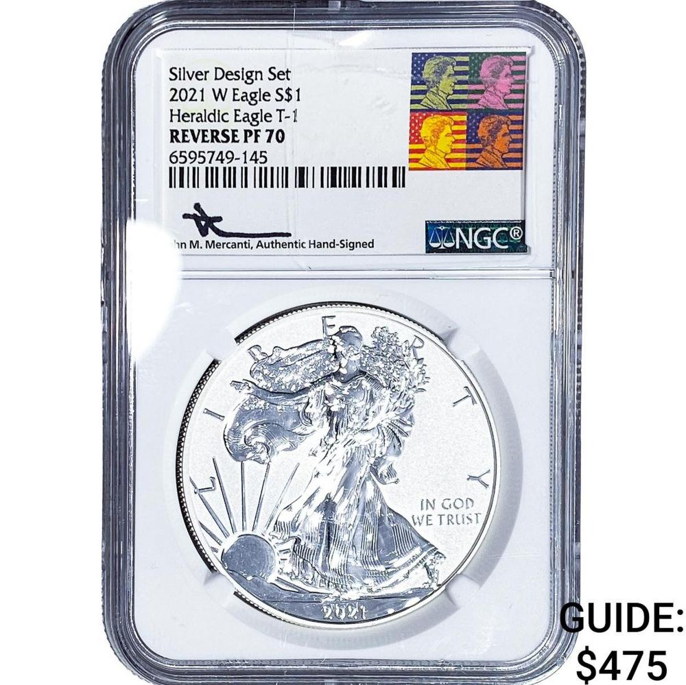 2021-W Silver Eagle NGC PF70 Type 1