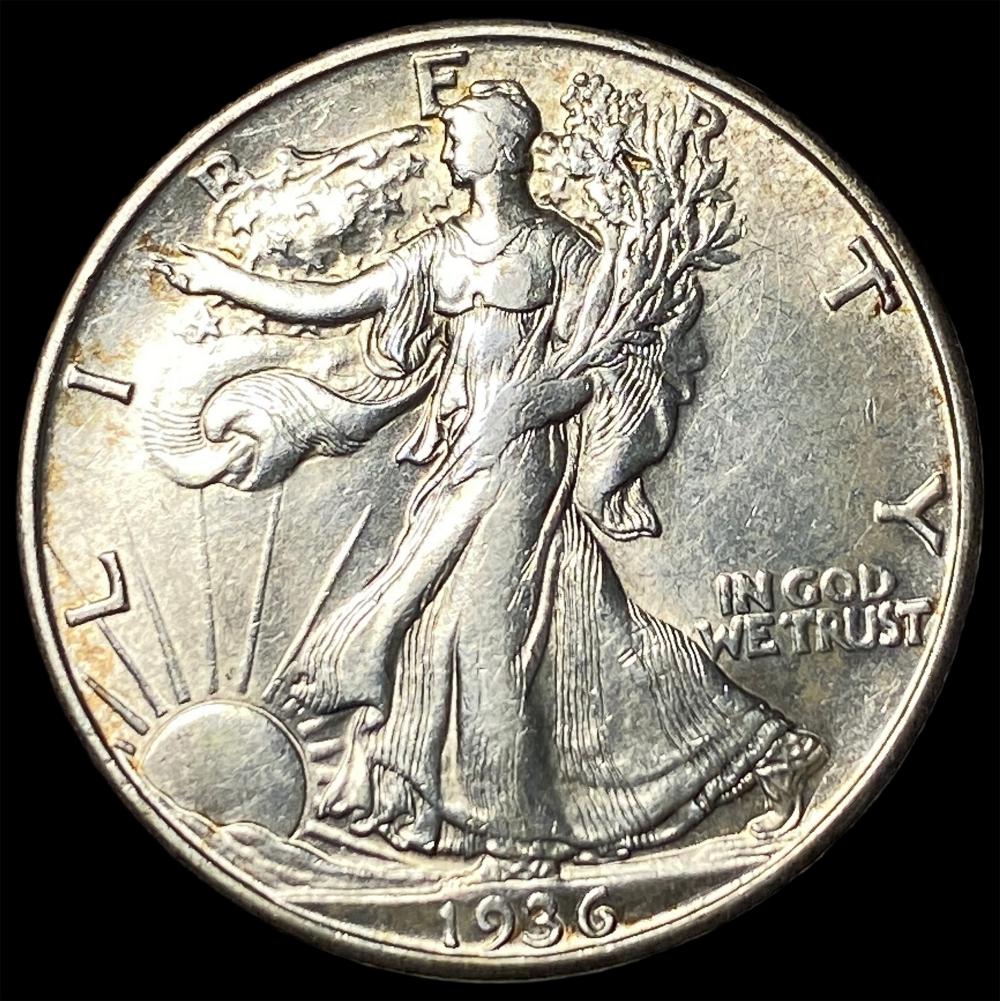 1936-D Walking Liberty Half Dollar CHOICE AU