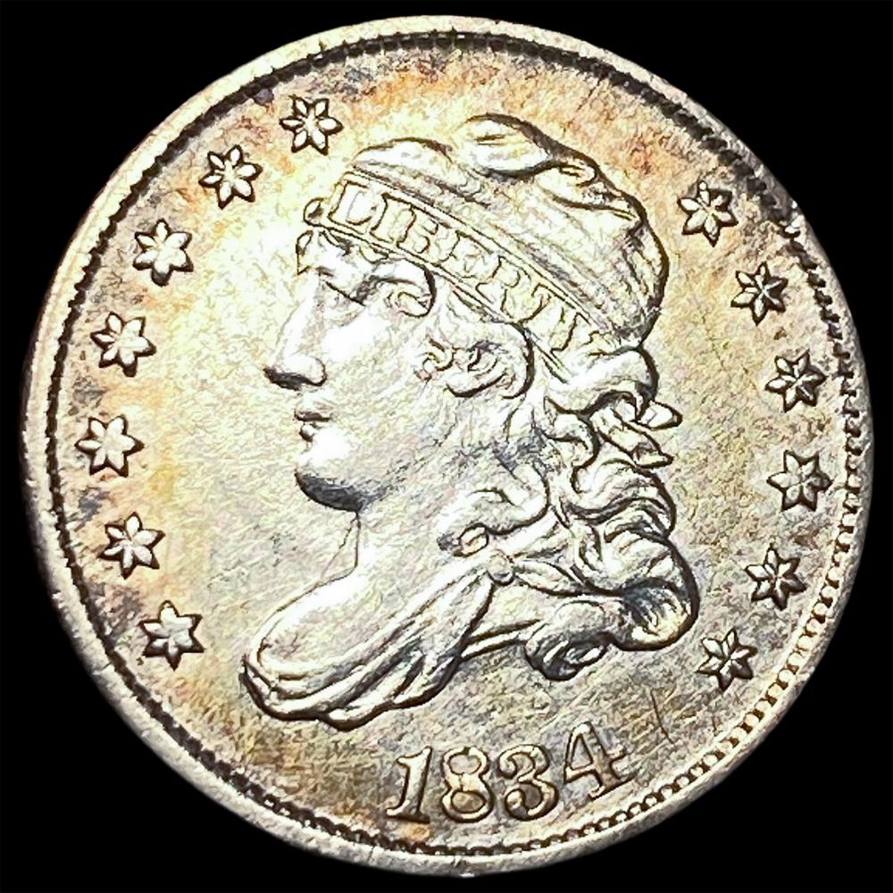 1834 Capped Bust Half Dime CLOSELY UNCIRCULATED
