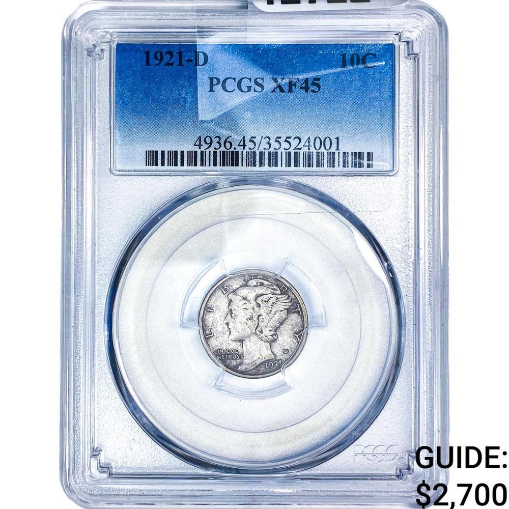 1921-D Mercury Silver Dime ... image