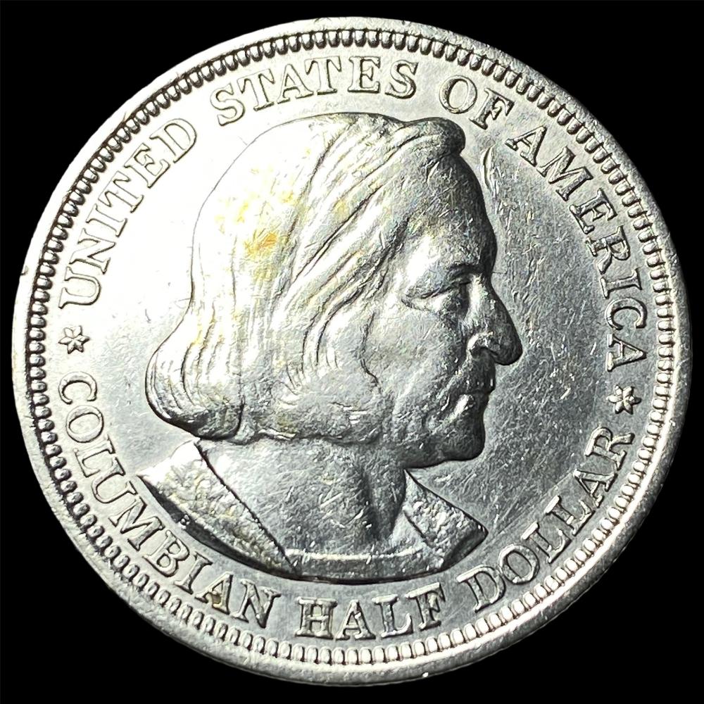 1893 Silver Columbian Half ... image
