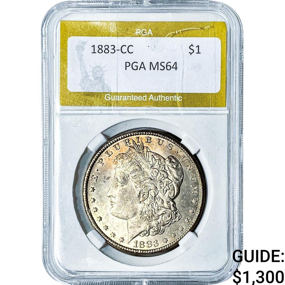 1883-CC Morgan Silver Dollar PGA MS64