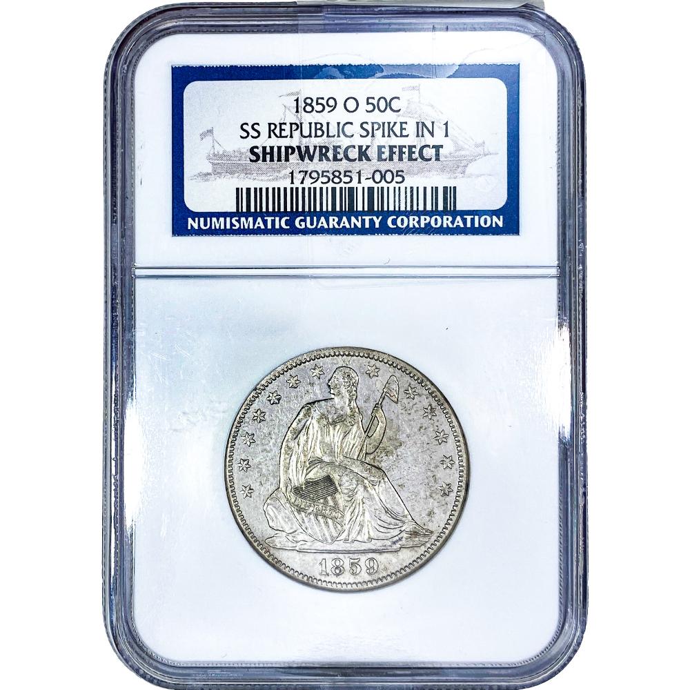 1859-O Seated Liberty Half ... image