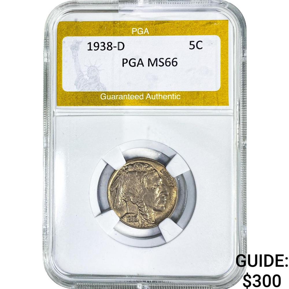 1938-D Buffalo Nickel PGA MS66 image