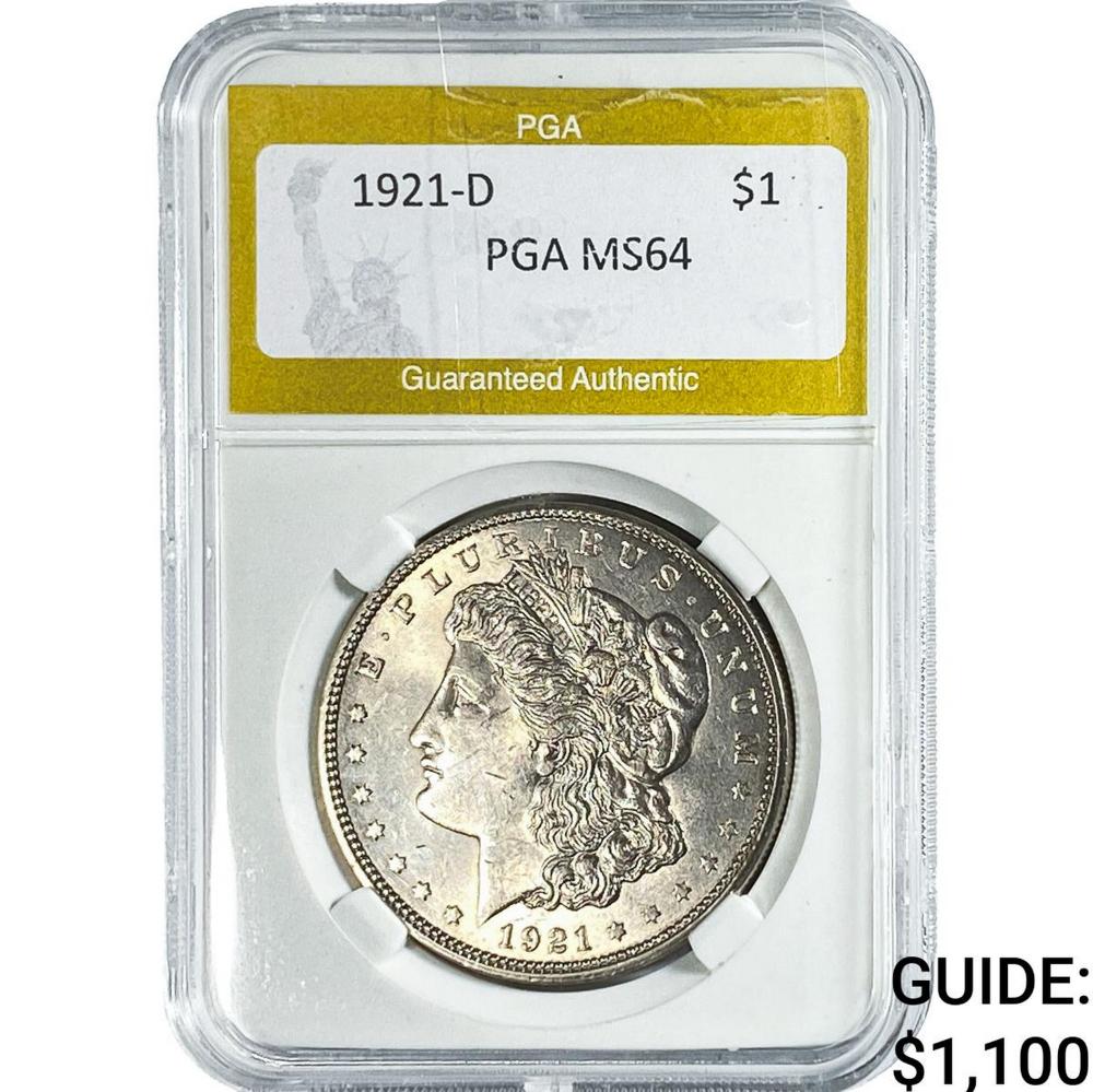 1921-D Morgan Silver Dollar... image