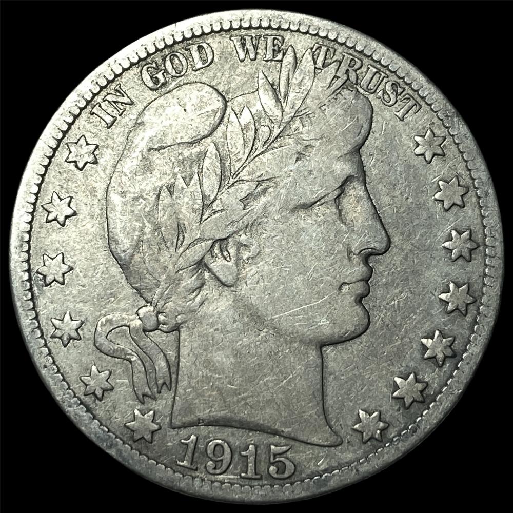1915-S Silver Barber Half D... image