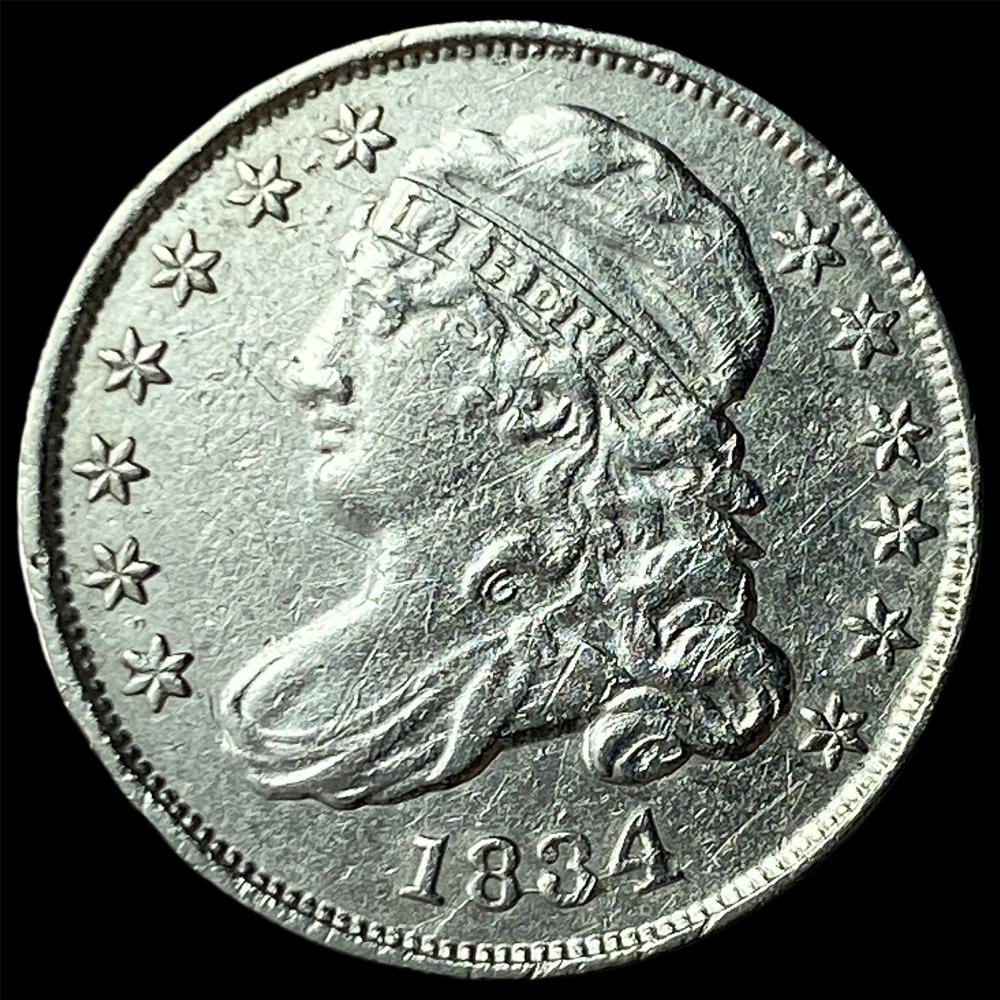 1834 Silver Capped Bust Dim... image
