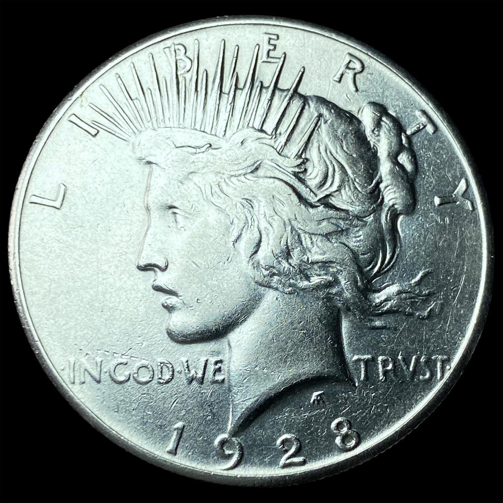 1928 Peace Silver Dollar CLOSELY UNCIRCULATED