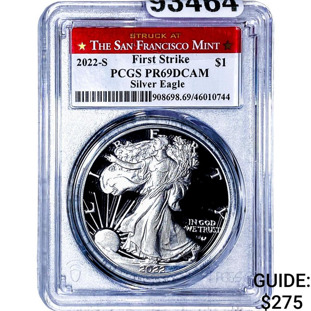 2022-S Silver Eagle PCGS PR69 DCAM