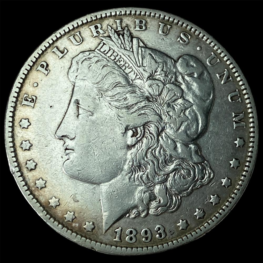 1893 Morgan Silver Dollar N... image