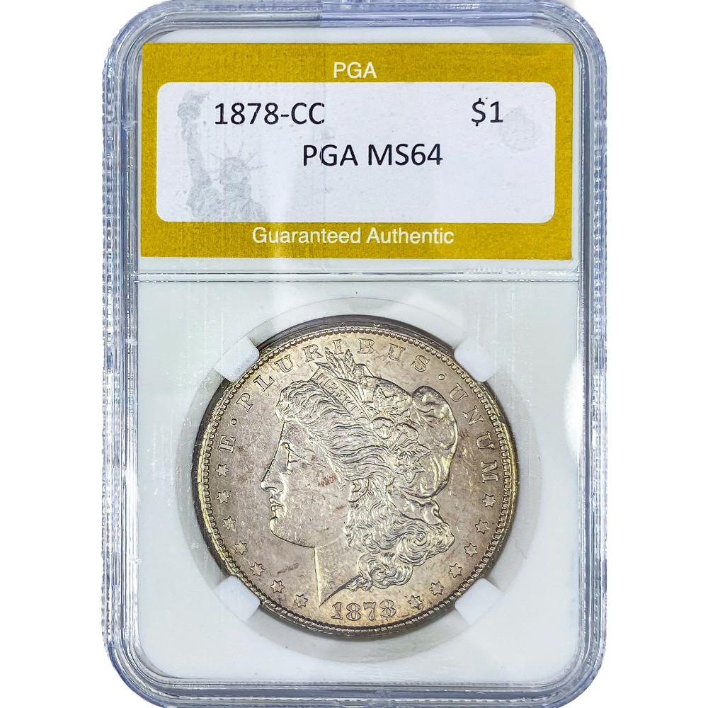 1878-CC Morgan Silver Dollar PGA MS64
