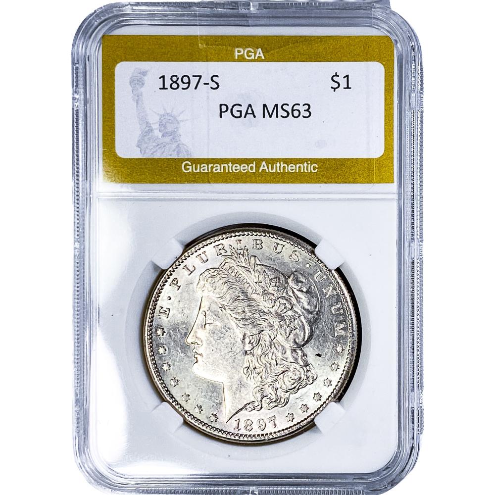 1897-S Morgan Silver Dollar... image