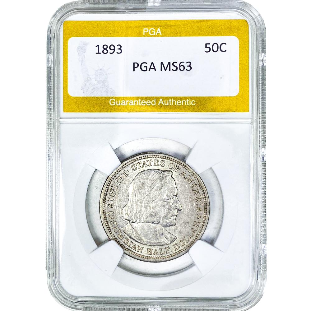 1893 Columbian Expo Half Dollar PGA MS63