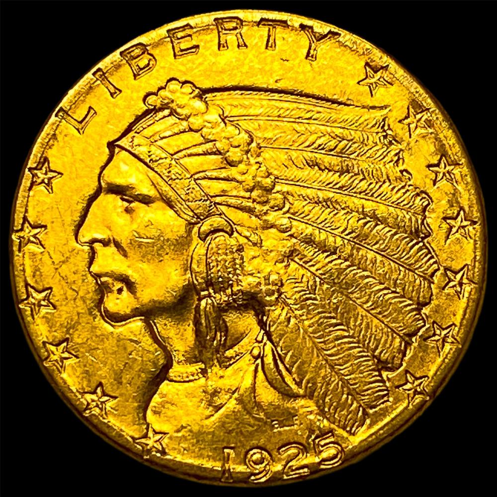 1925-D Indian Head Gold $2.5 Quarter Eagle UNCIRCULATED