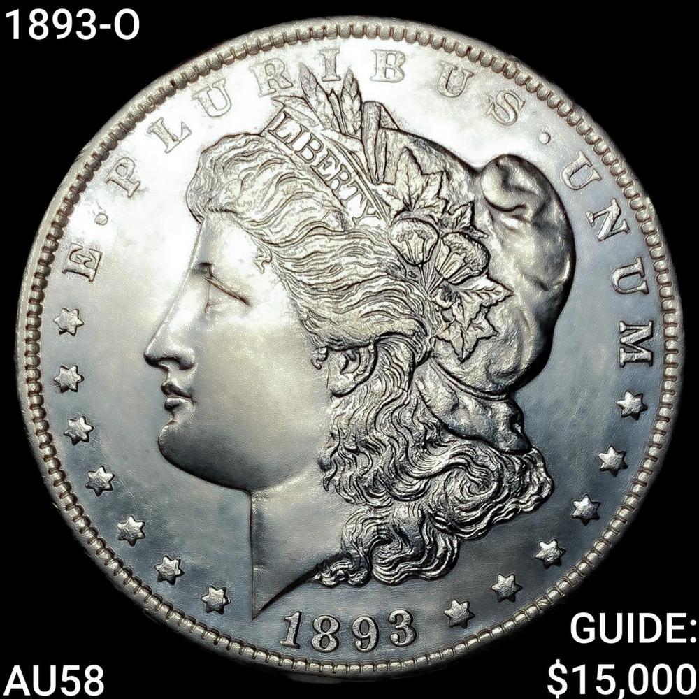 1893-O Morgan Silver Dollar CHOICE AU