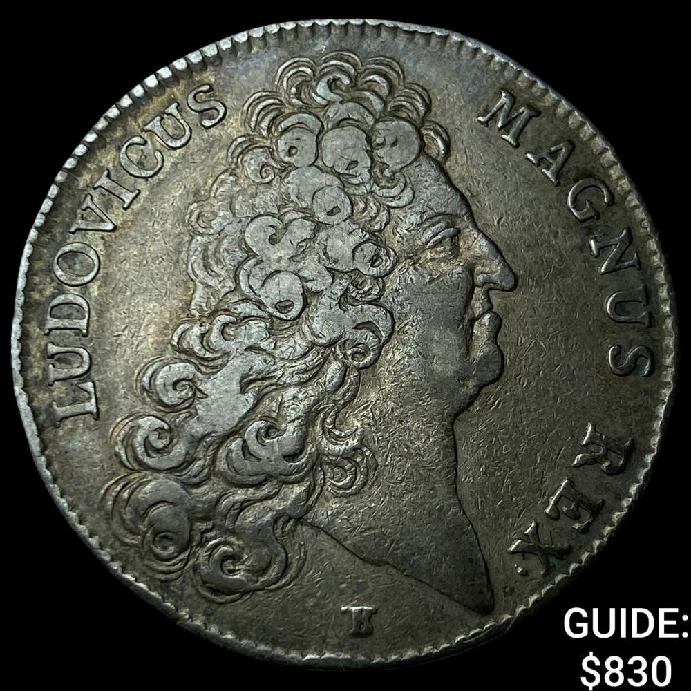 1705 France LouisXIV Silver Medal Sec. of the King