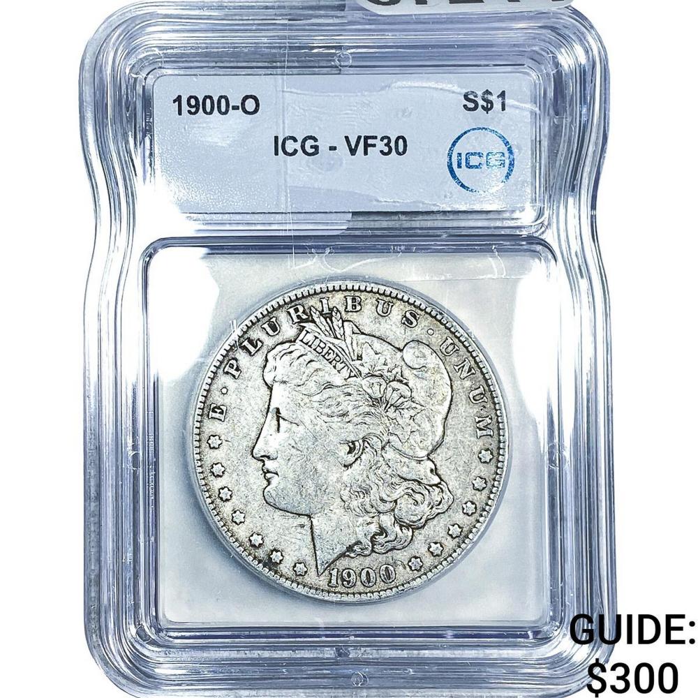 1900-O Morgan Silver Dollar ICG VF30