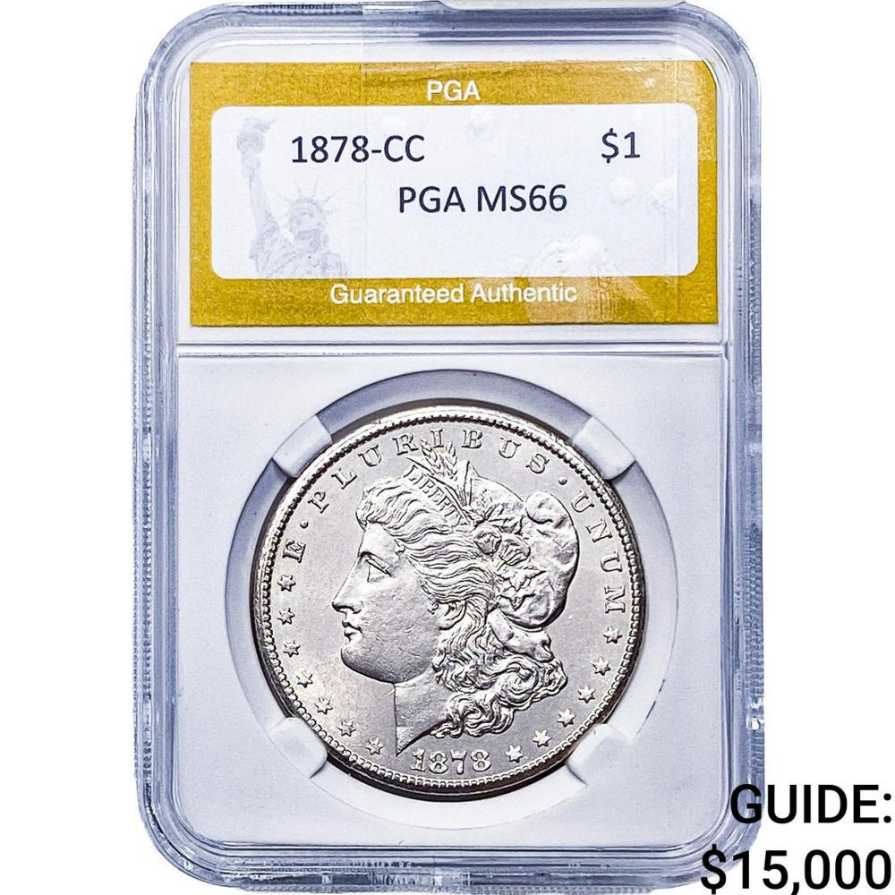 1878-CC Morgan Silver Dollar PGA MS66
