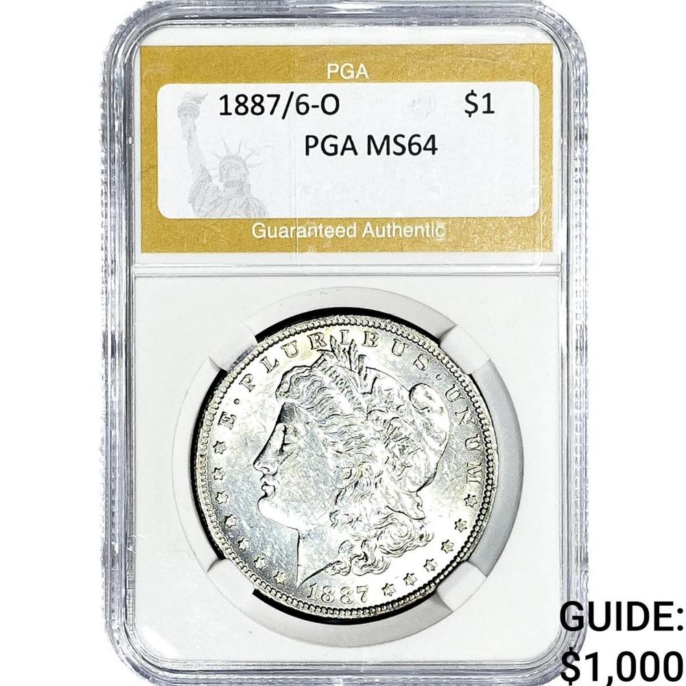 1887-O Morgan Silver Dollar PGA MS64