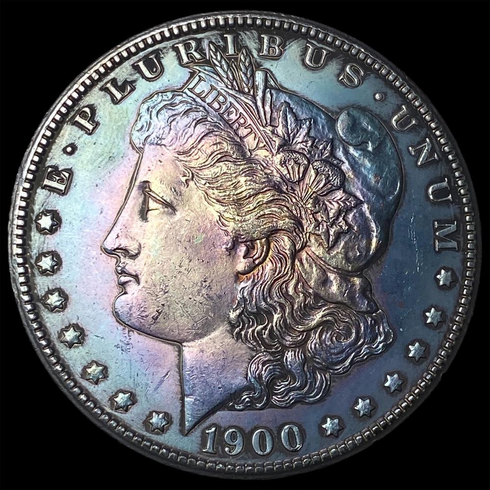 1900-O Toned Silver Morgan Dollar UNCIRCULATED