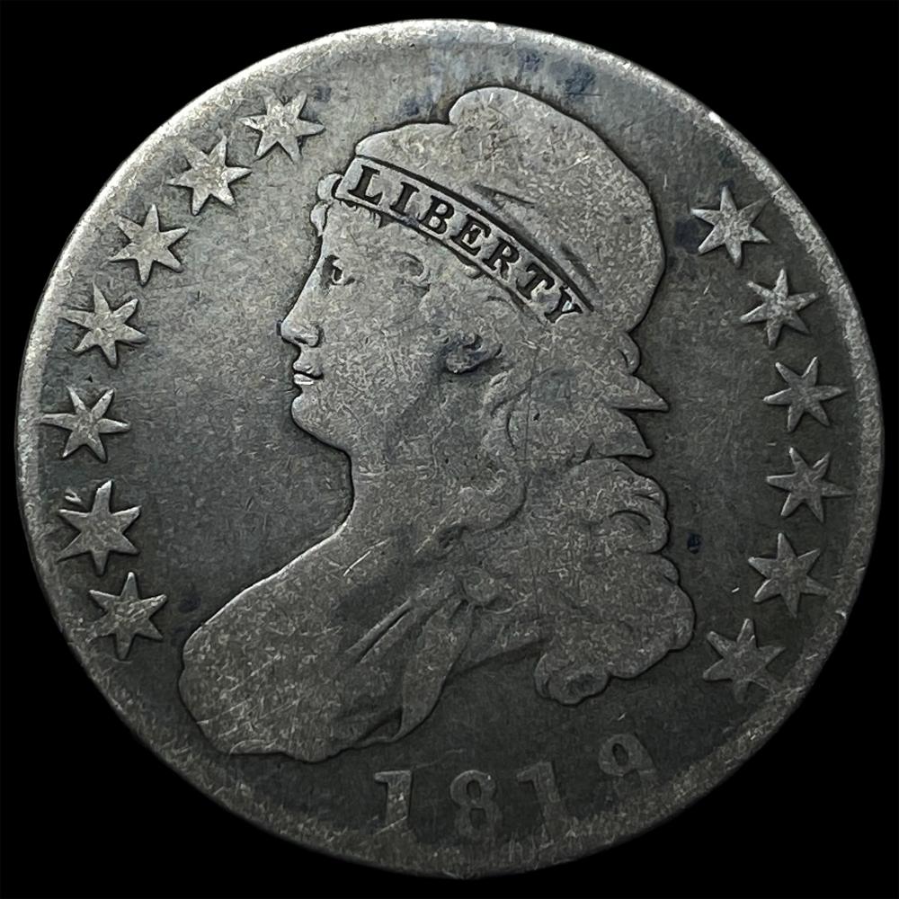 1819 Capped Bust Half Dollar NICELY CIRCULATED