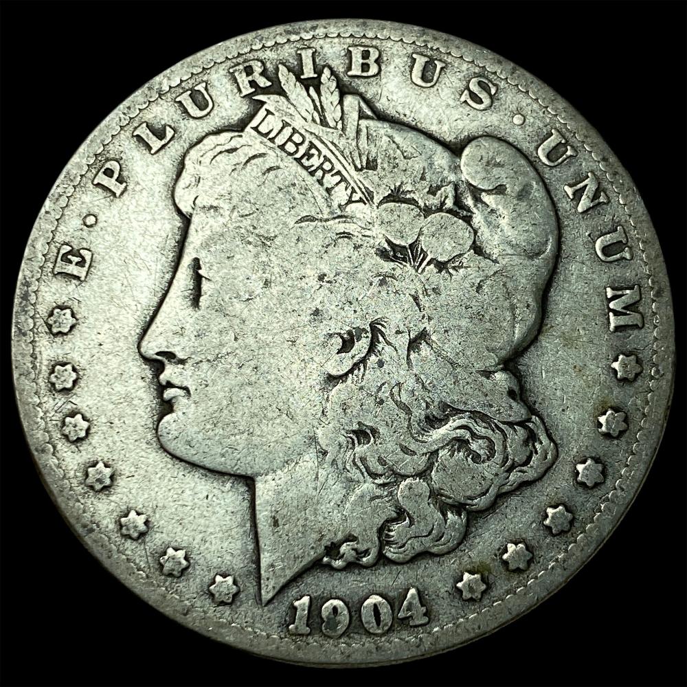 1904-S Silver Morgan Dollar LIGHTLY CIRCULATED