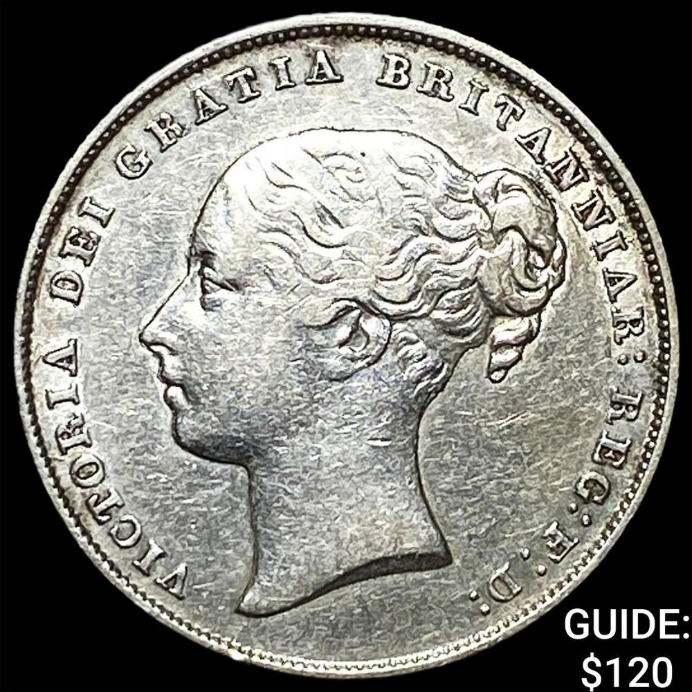 1849 Great Britain Silver 1 Shilling