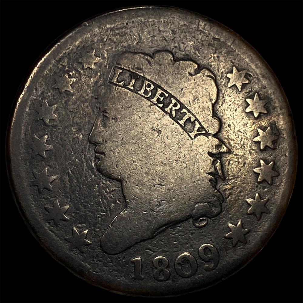 1809 Classic Head Large Cent NICELY CIRCULATED