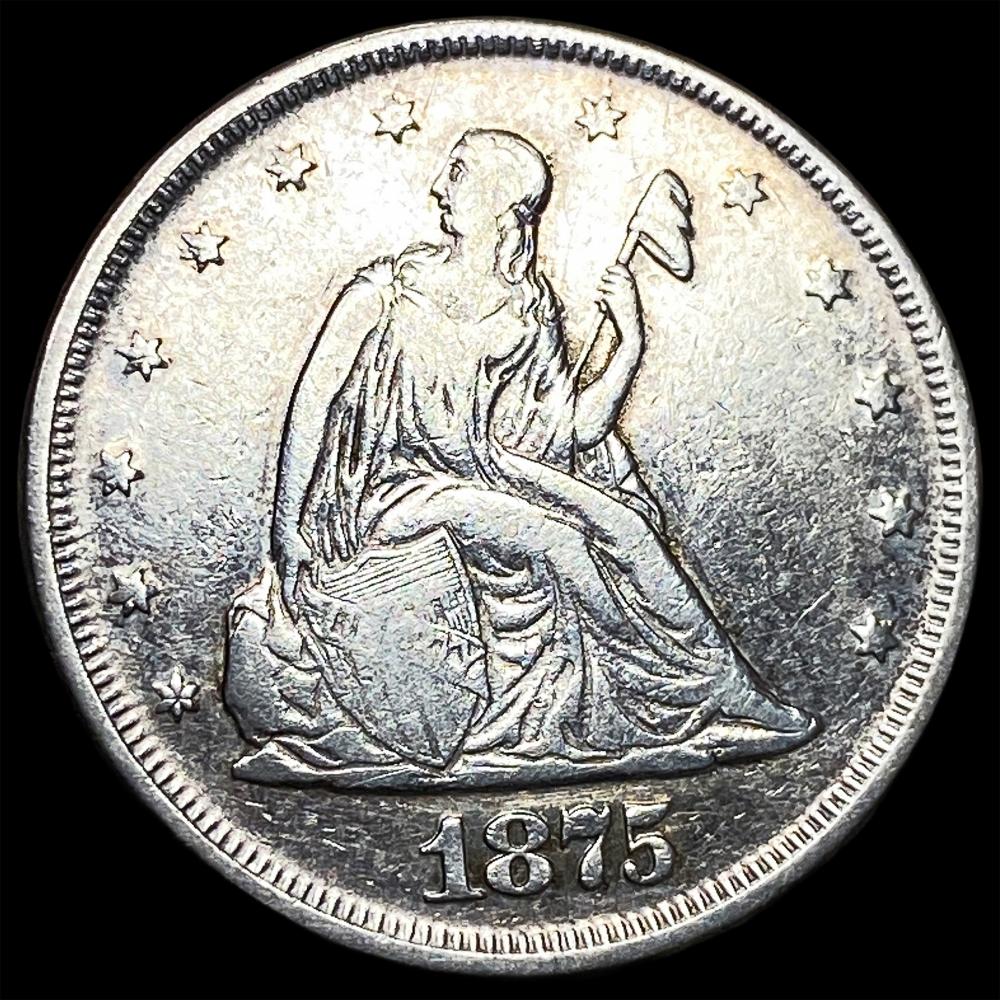 1875 Silver Twenty-Cent Piece CLOSELY UNCIRCULATED