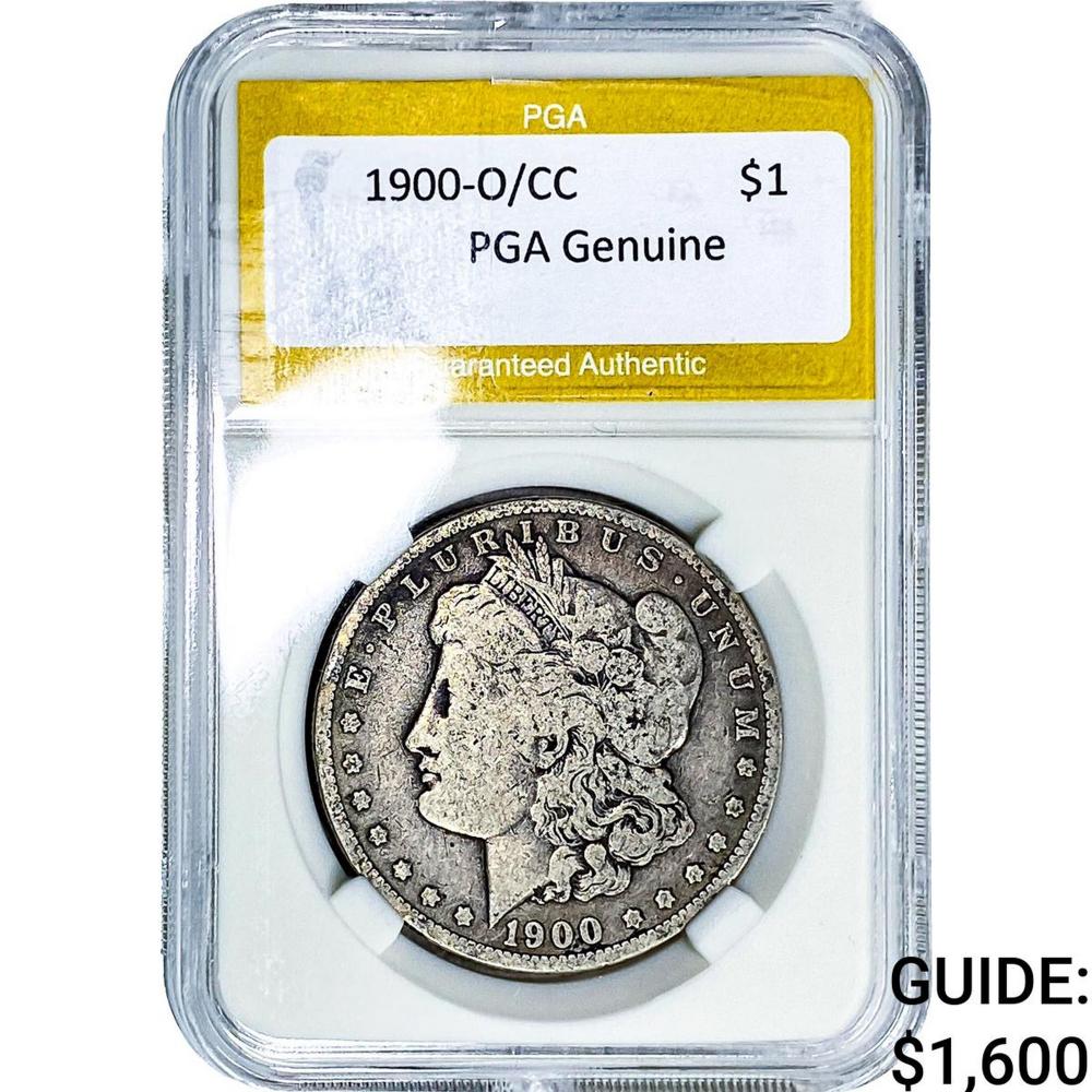 1900-O/CC Morgan Silver Dollar PGA Genuine