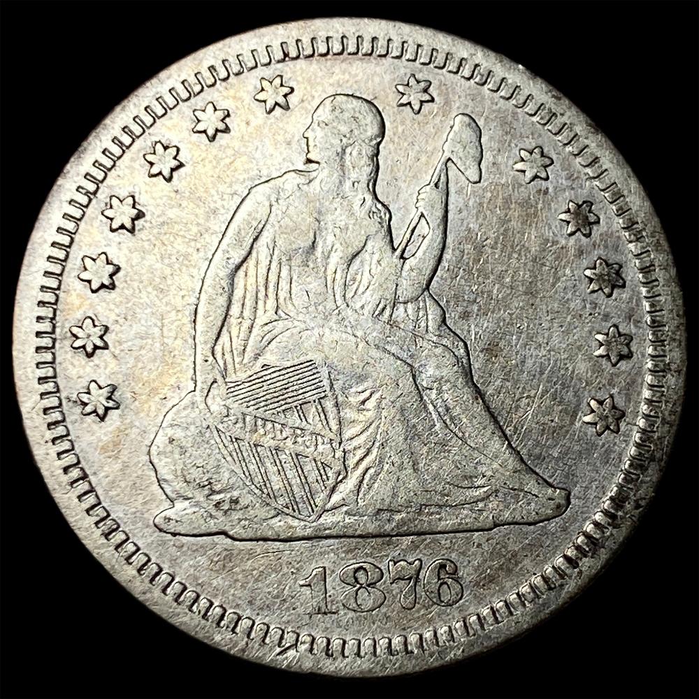 1876-S Silver Seated Liberty Quarter CLOSELY UNCIRCULATED