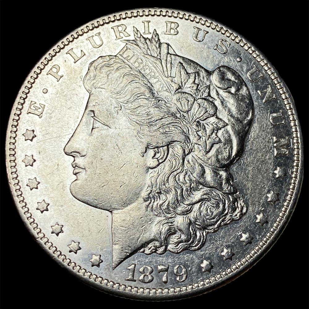 1879-S Rev 78 Silver Morgan Dollar CHOICE AU