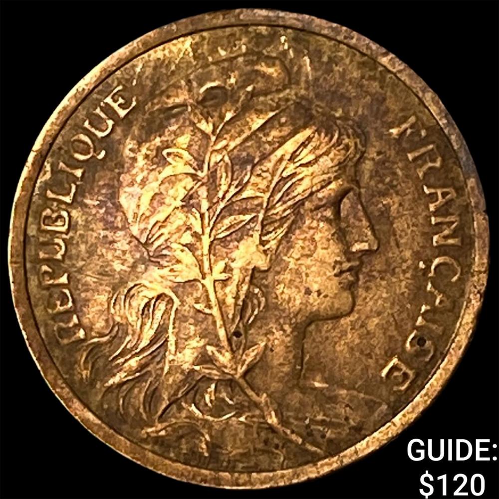 1901 France Bronze 1 Centime
