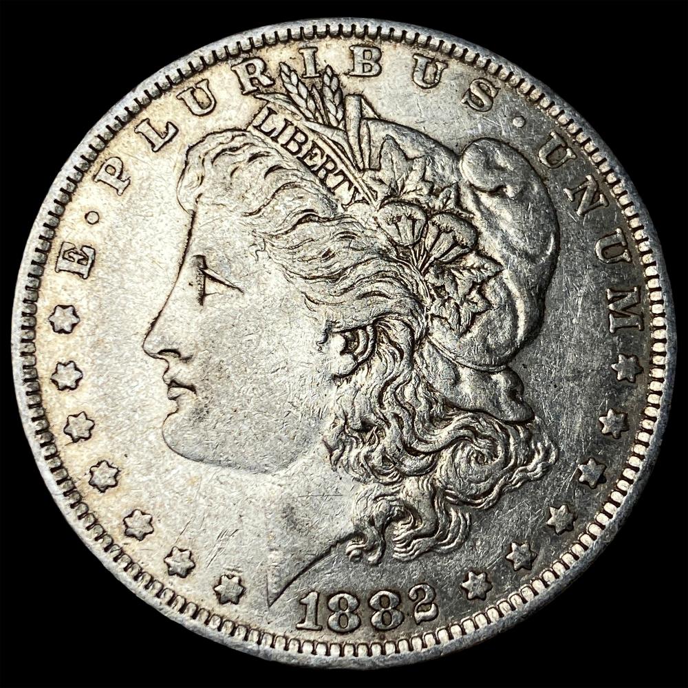 1882-O/S Silver Morgan Dollar NEARLY UNCIRCULATED