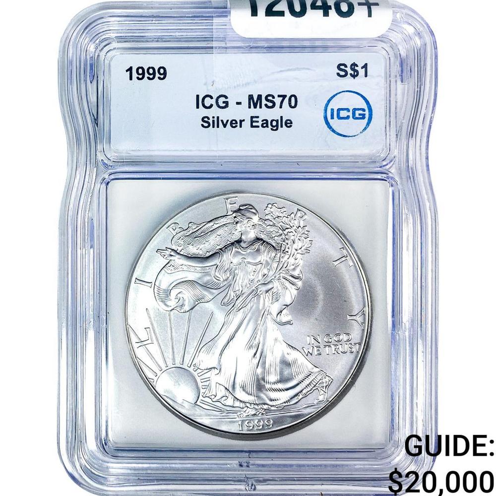 1999 Silver Eagle ICG MS70
