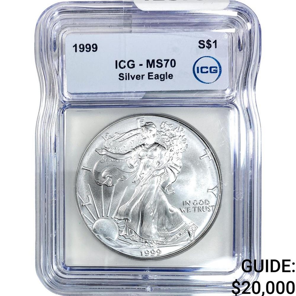 1999 Silver Eagle ICG MS70