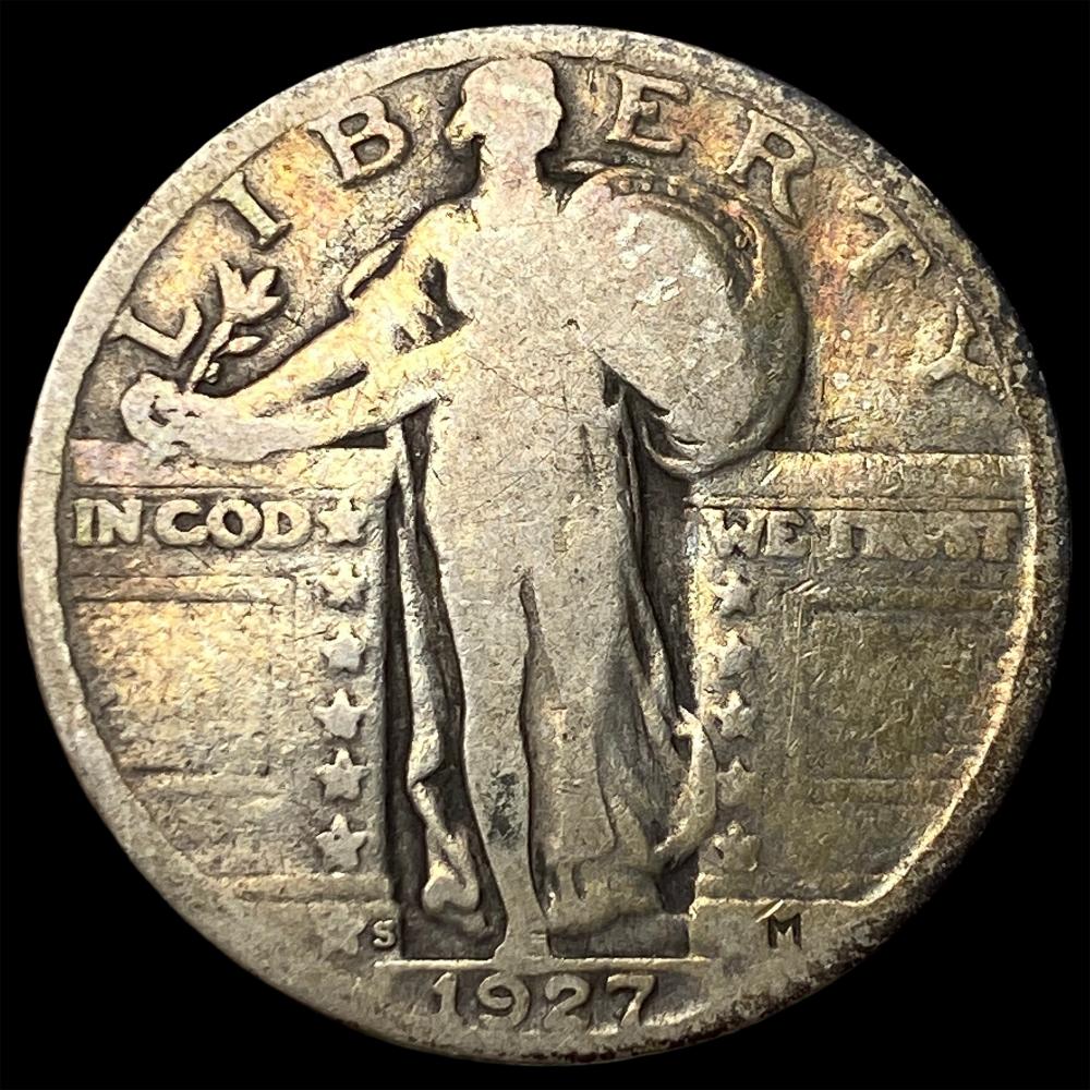 1927-S Silver Standing Liberty Quarter NICELY CIRCULATED
